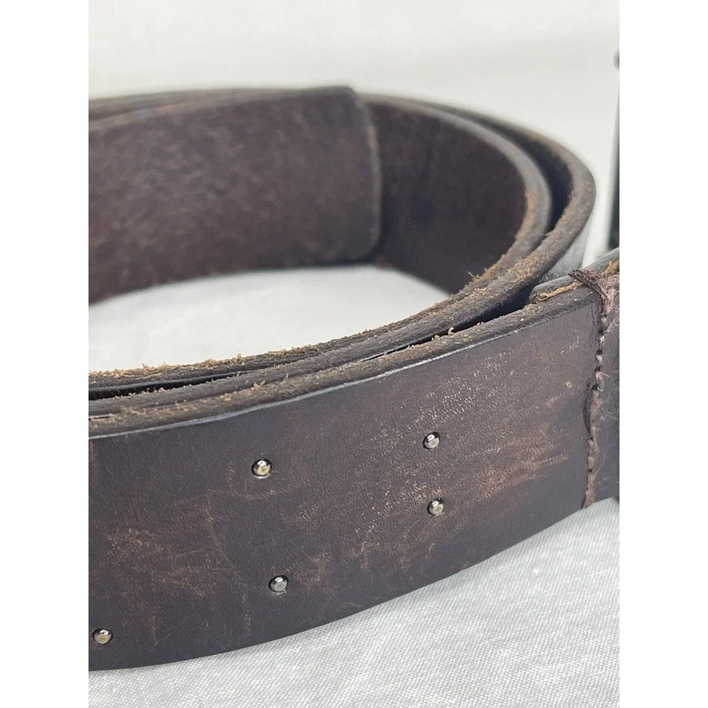 Ted Baker London Men's Brown Dress Belt Size 32 / 81cms Made in Italy Leather